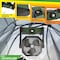 Wakeman Camping Fan with Tent Light - 5400mAh Rechargeable Portable Fan with Light by Wakeman Green 75-CMP1135 - alternate 6